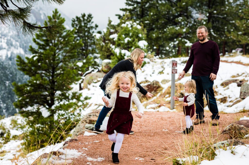 sachin and babi light blue dress Trendy Winter Family Photo Outfits You'll Definitely Love