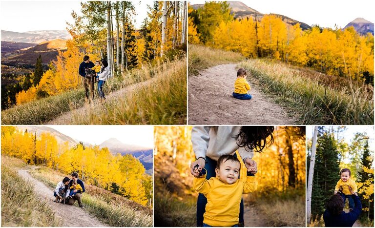 Fall Family Pictures in Aspen Colorado