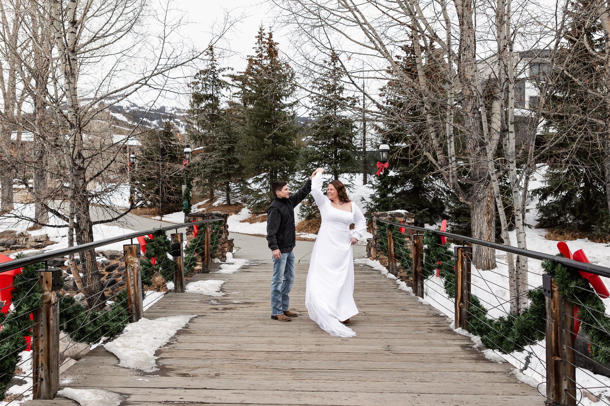 Winter Elopement in Downtown Breckenridge with Colorado Lifestyle Photography