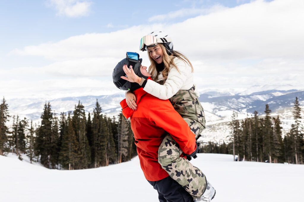 Breckenridge Ski Proposal on Peak 8 with Colorado Lifestyle Photography, a Breckenridge Engagement Photographer