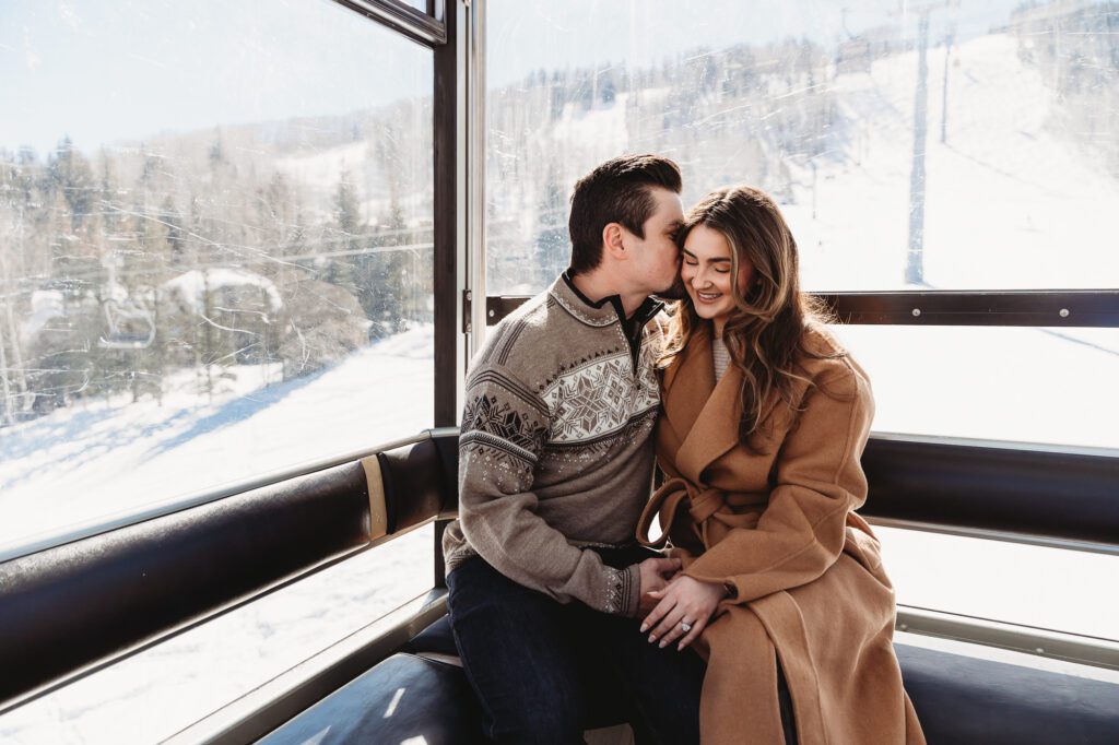 Vail Gondola Engagement Session with Colorado Lifestyle Photography