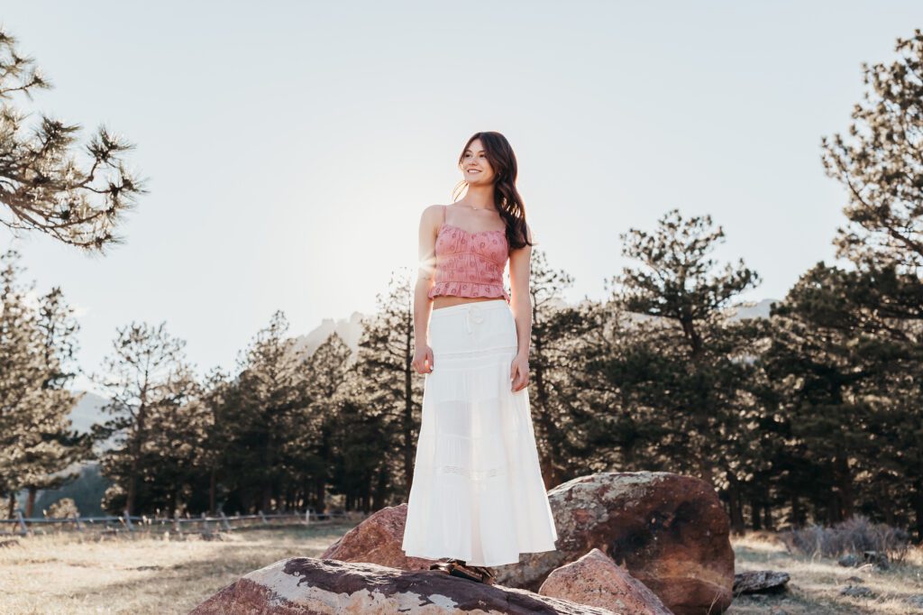 Spring Senior Pictures in Boulder with Colorado Lifestyle Photography