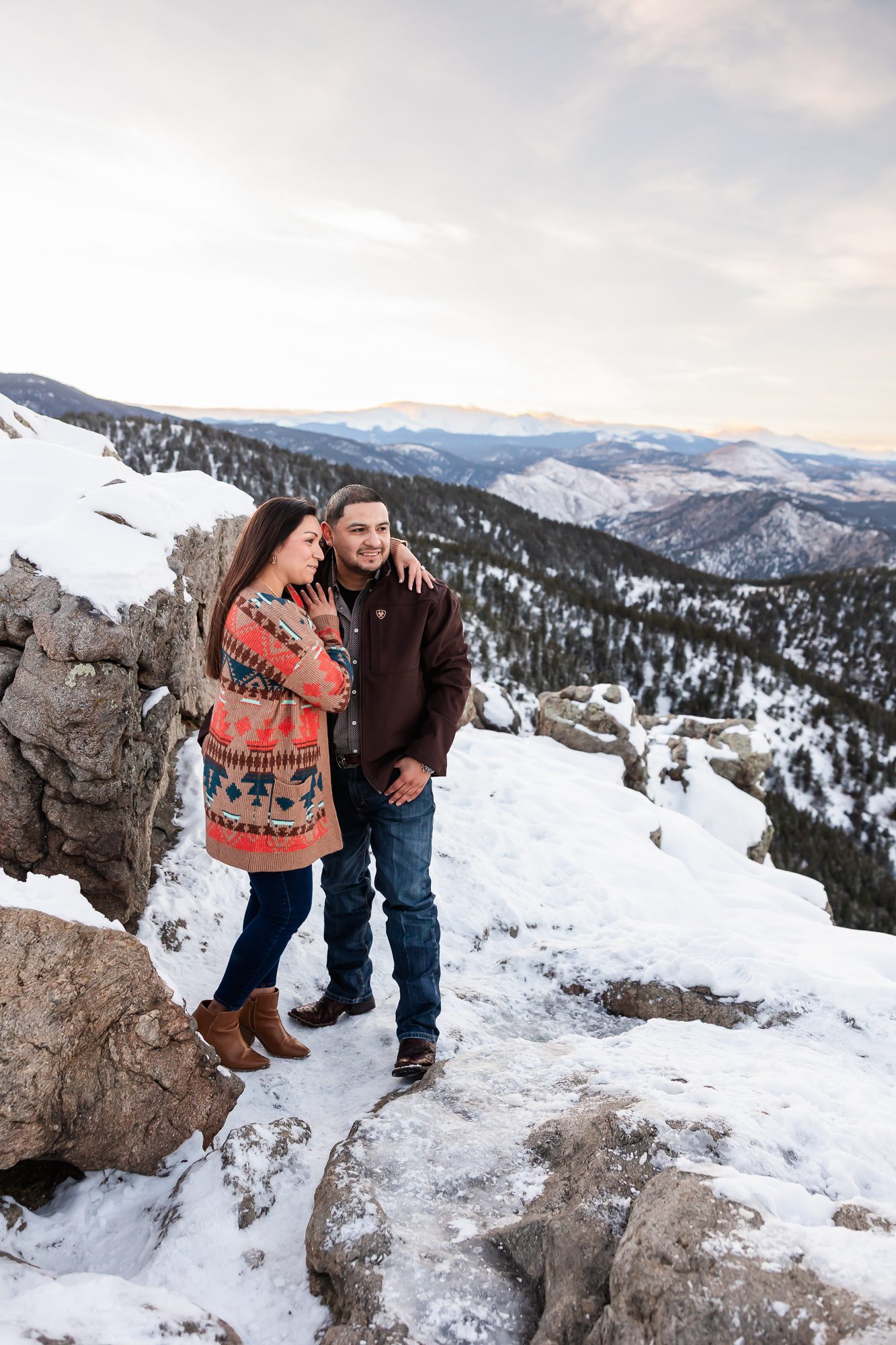 Engagement Session at Lost Gulch Overlook with Colorado Lifestyle Photography