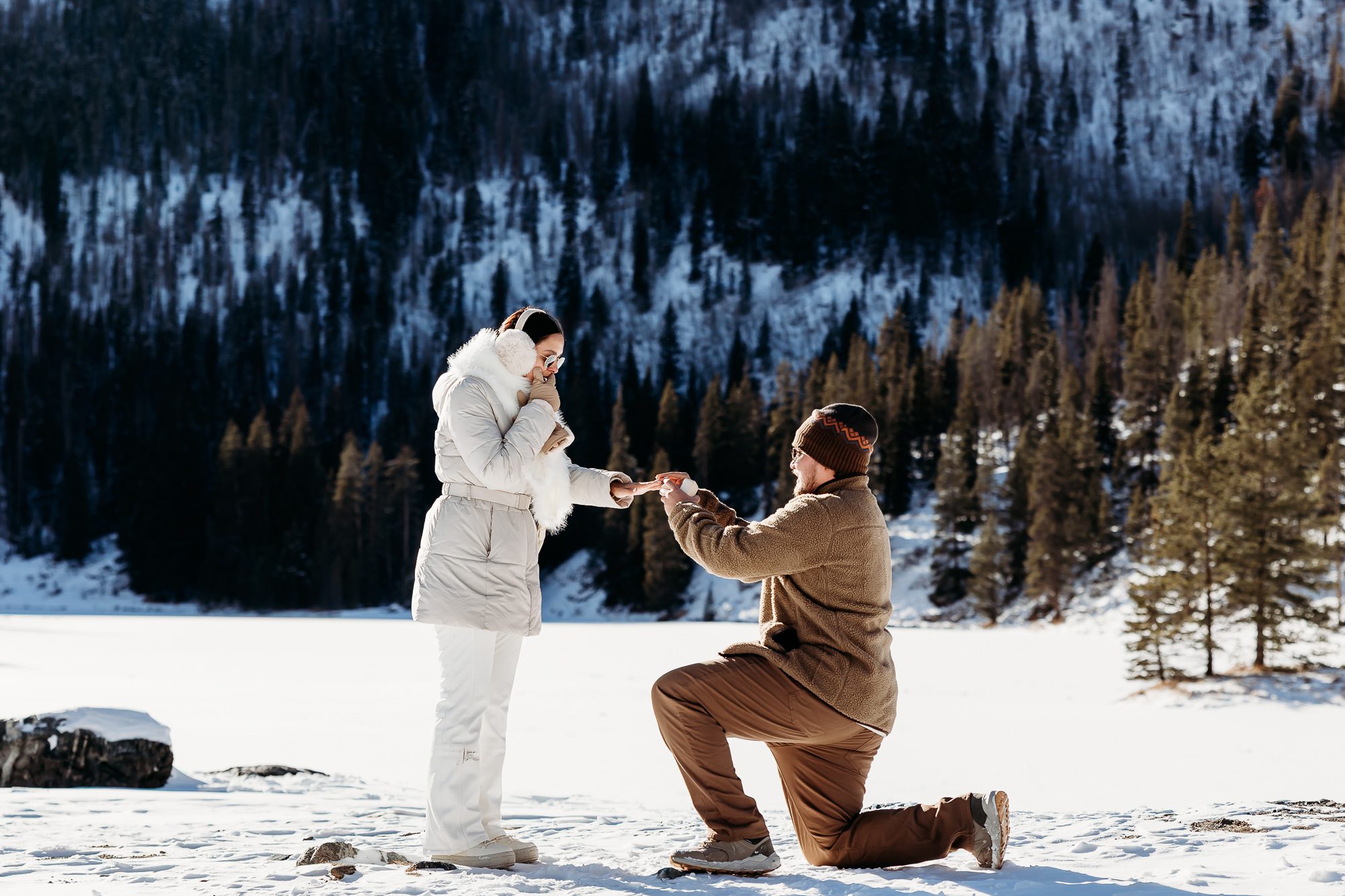How to Plan a Surprise Winter Proposal at Officer's Gulch with Colorado Lifestyle Photography