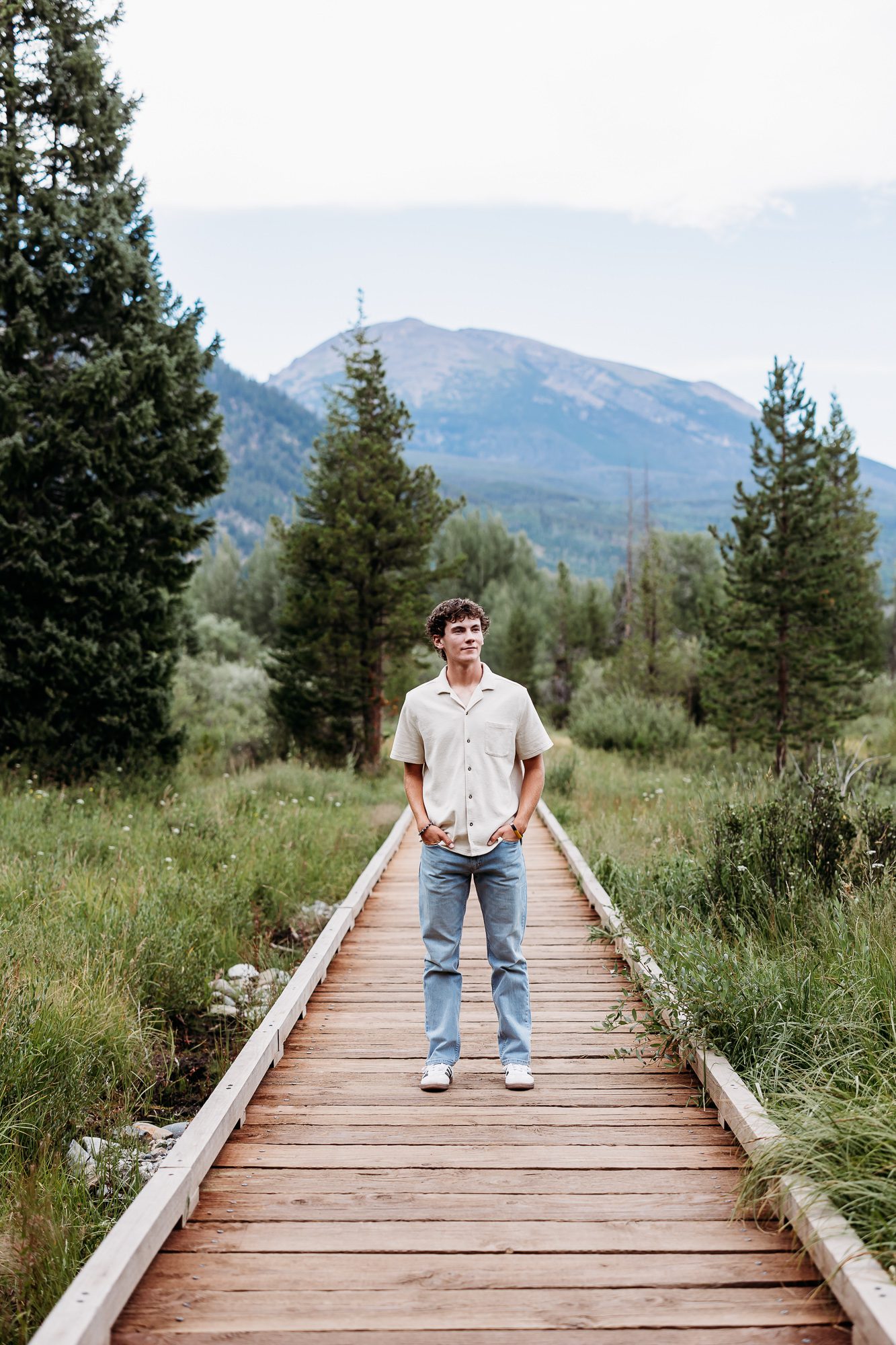 Senior pictures at Rainbow Lake with Colorado Lifestyle Photography